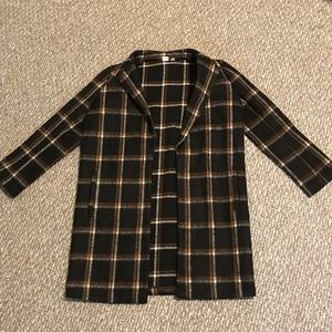 Stylish long black coat